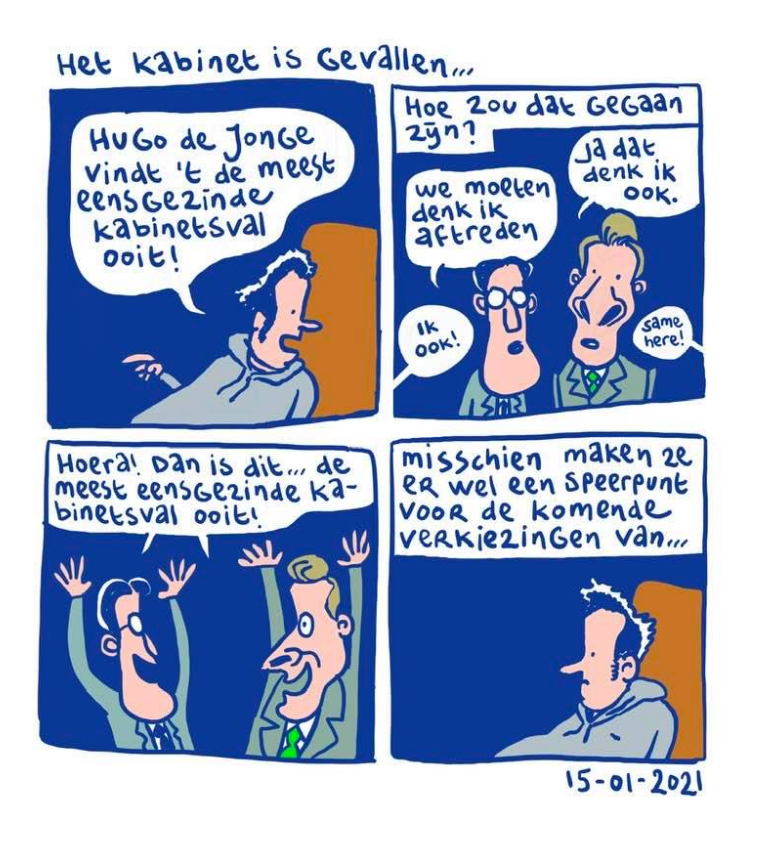 Michiel vraagt zich af hoe eensgezind het zojuist gevallen kabinet Rutte-III is